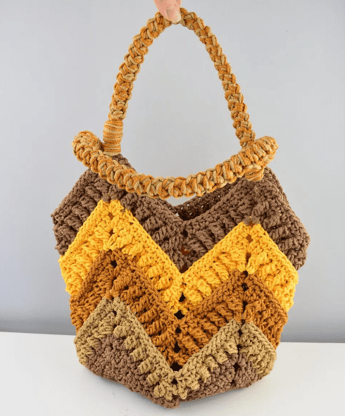 Crochet Alpine Tulip Bag