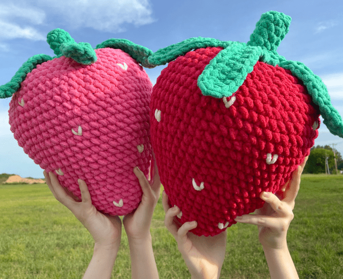 Extra-large Crochet Strawberry Pattern
