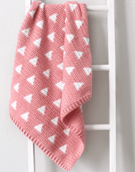 Crochet Triangle Baby Blanket