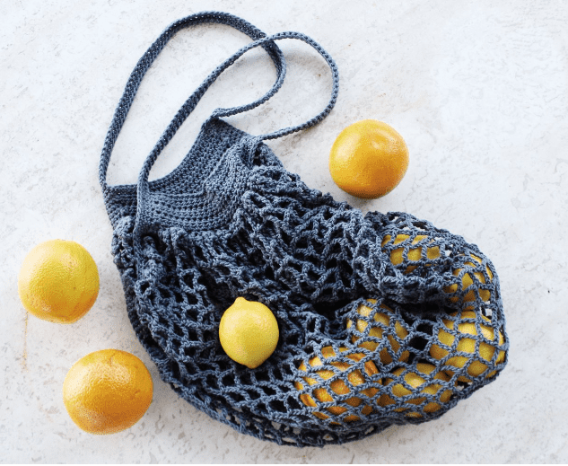Crochet French Market Bag