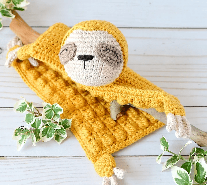 Sloth Security Blanket Crochet