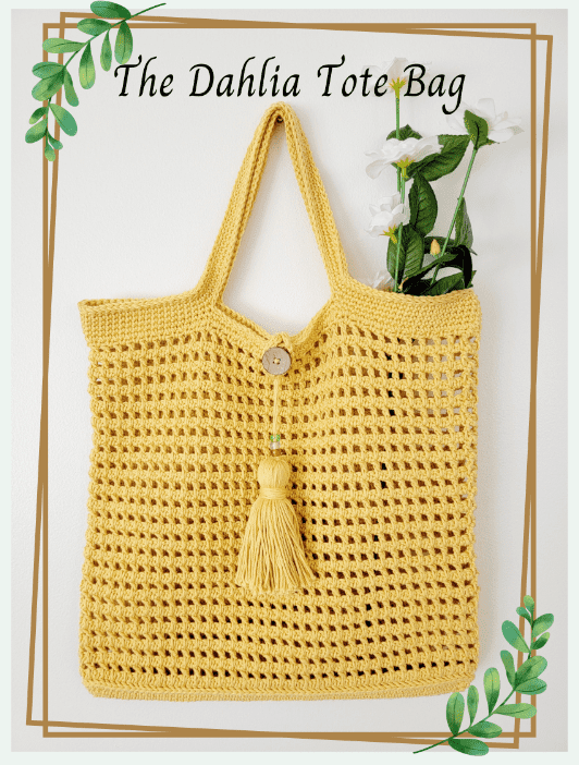 The Dahlia Crochet Tote Bag