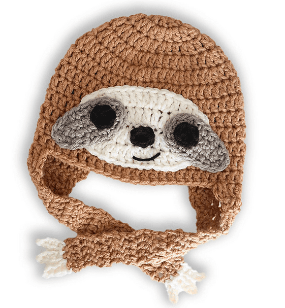 Bernat Crochet Sloth Hat
