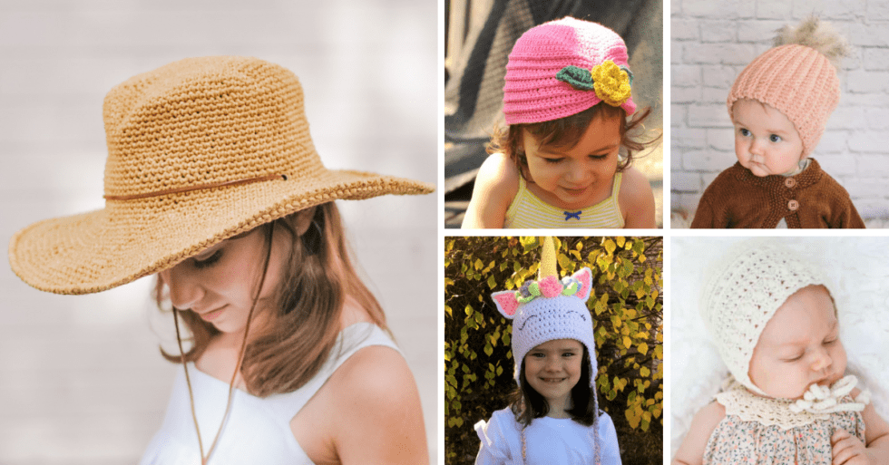 Simple Crochet Baby Hats