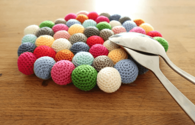 Candy Crochet Potholder