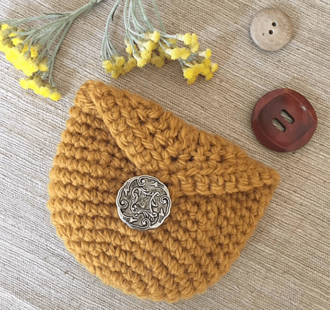 Crochet Coin Purse with Button
