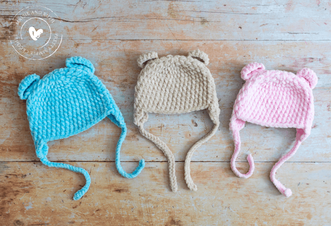 Crochet Baby Bear Beanies