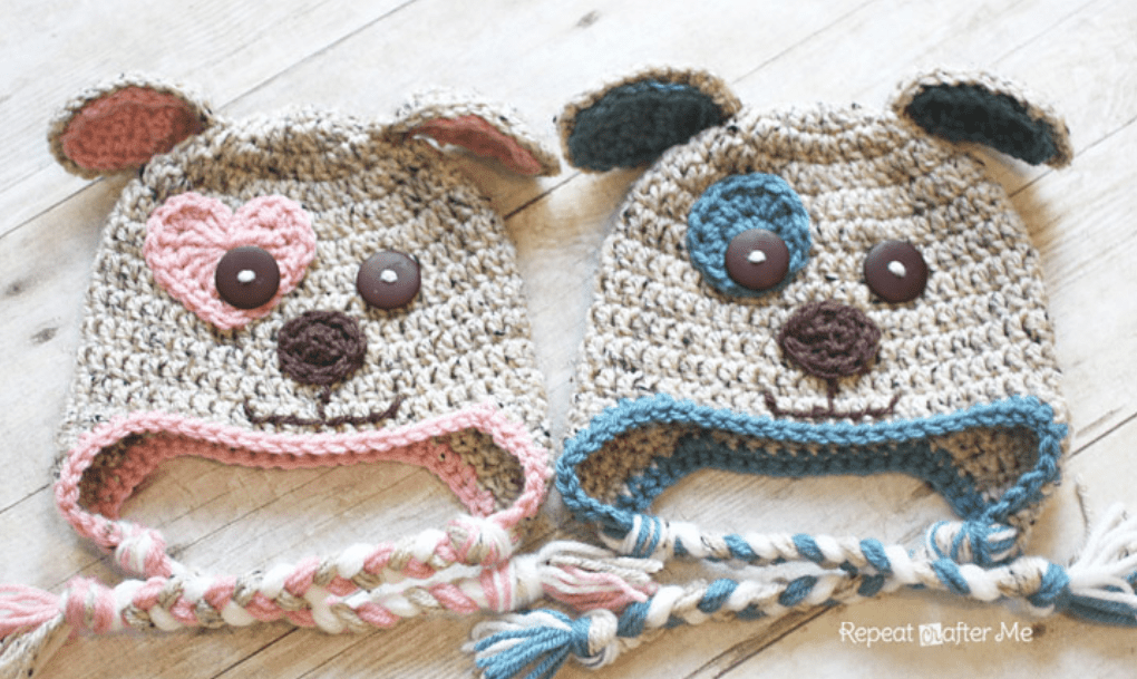 Crochet Puppy Hats