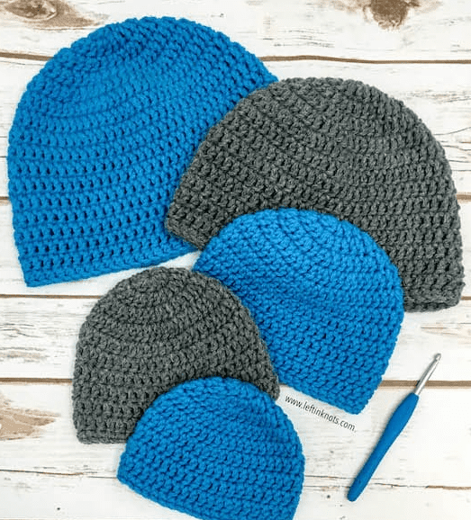 Double Crochet Hat in different sizes