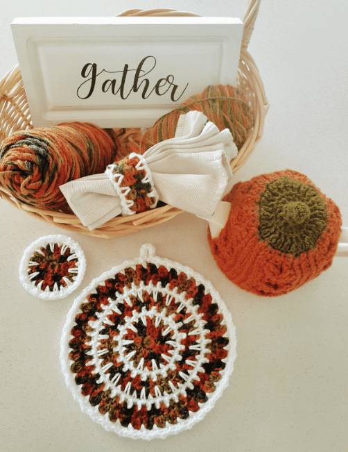 Harvest Home Crochet Potholder
