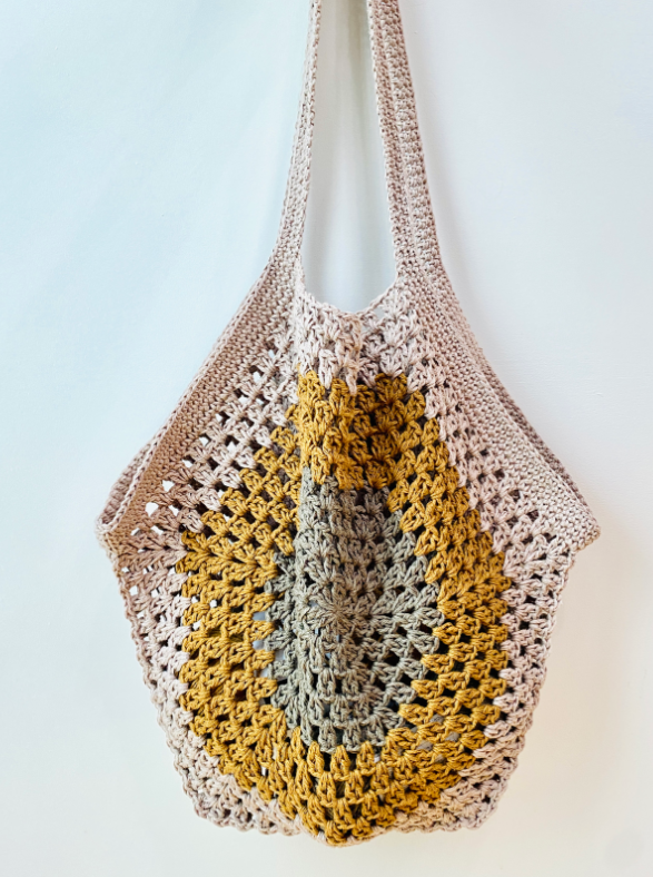 Crochet Hexagon Market Bag