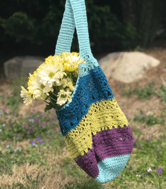March Crochet Market Bag