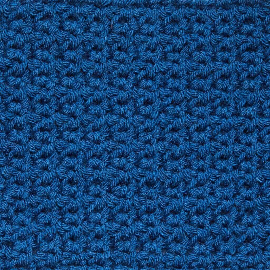 Crochet spider stitch swatch