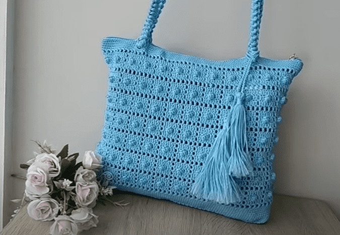 Sweet and Modern Crochet Shoulder Bag