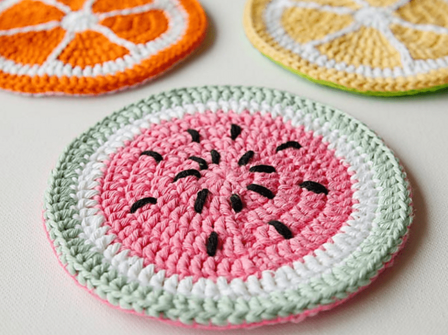 Crochet Tutti Frutti Potholders