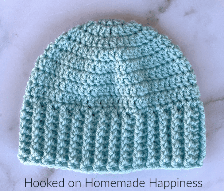 Wide Brim Crochet Baby Hat 
