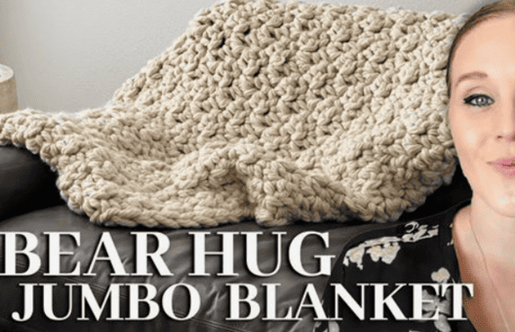 Bear Hug Jumbo Crochet Blanket 