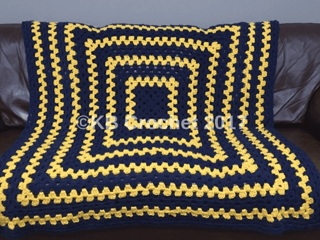 Chunky Continuous Granny Crochet Afghan
