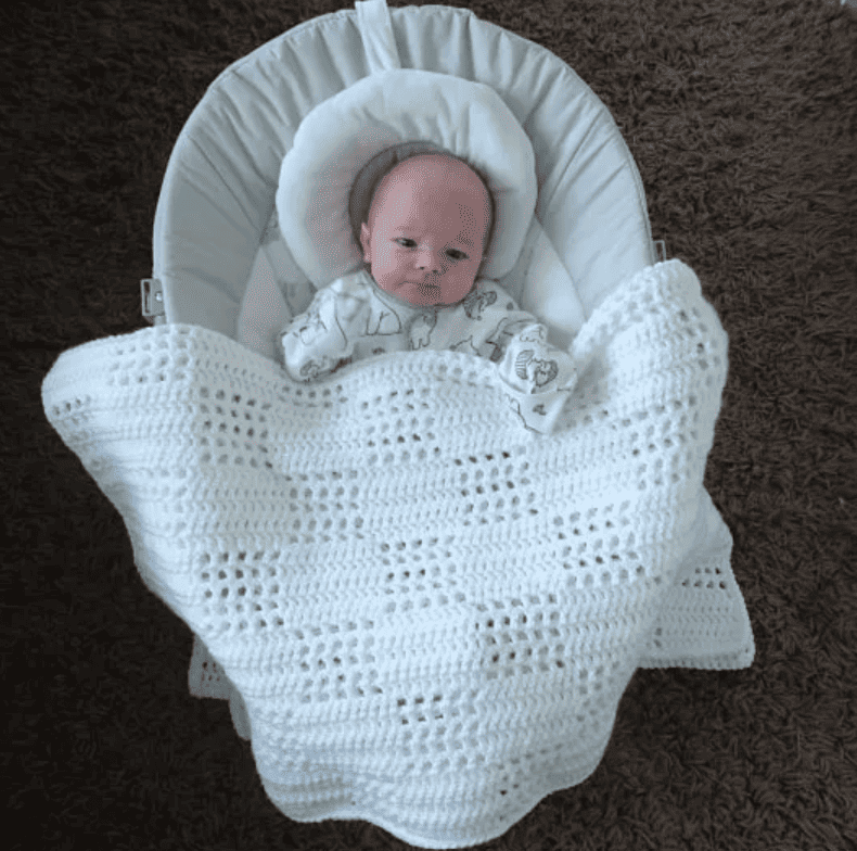 Crochet Cubed Baby Blanket 