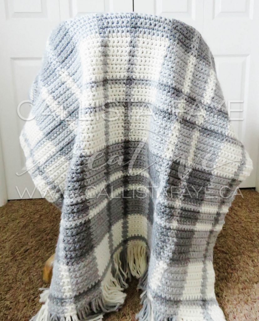 Easy Plaid Crochet Blanket