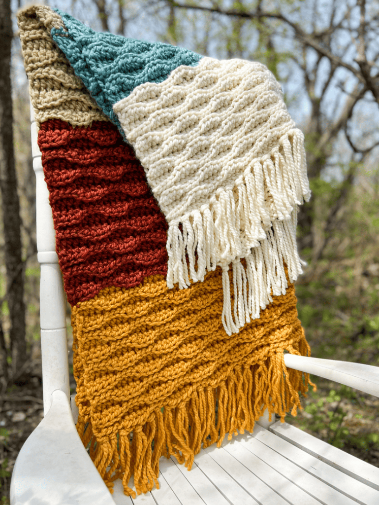 Fireside Crochet Blanket 
