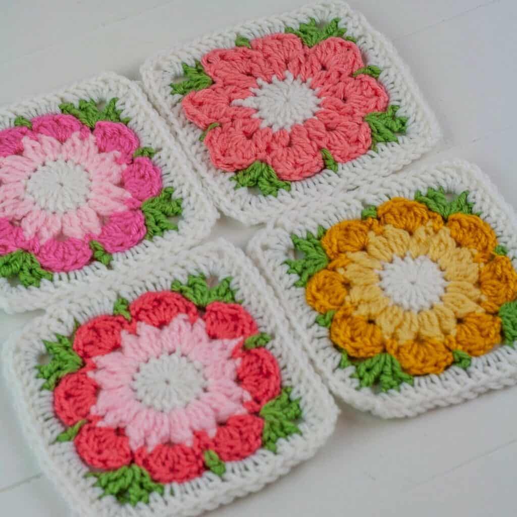 Crochet Flower Granny Squares
