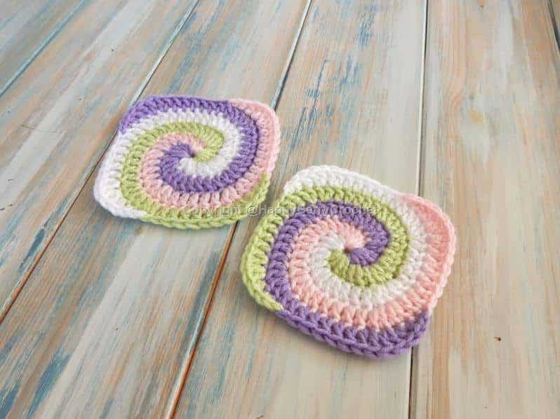 Spiral Crochet Granny Square