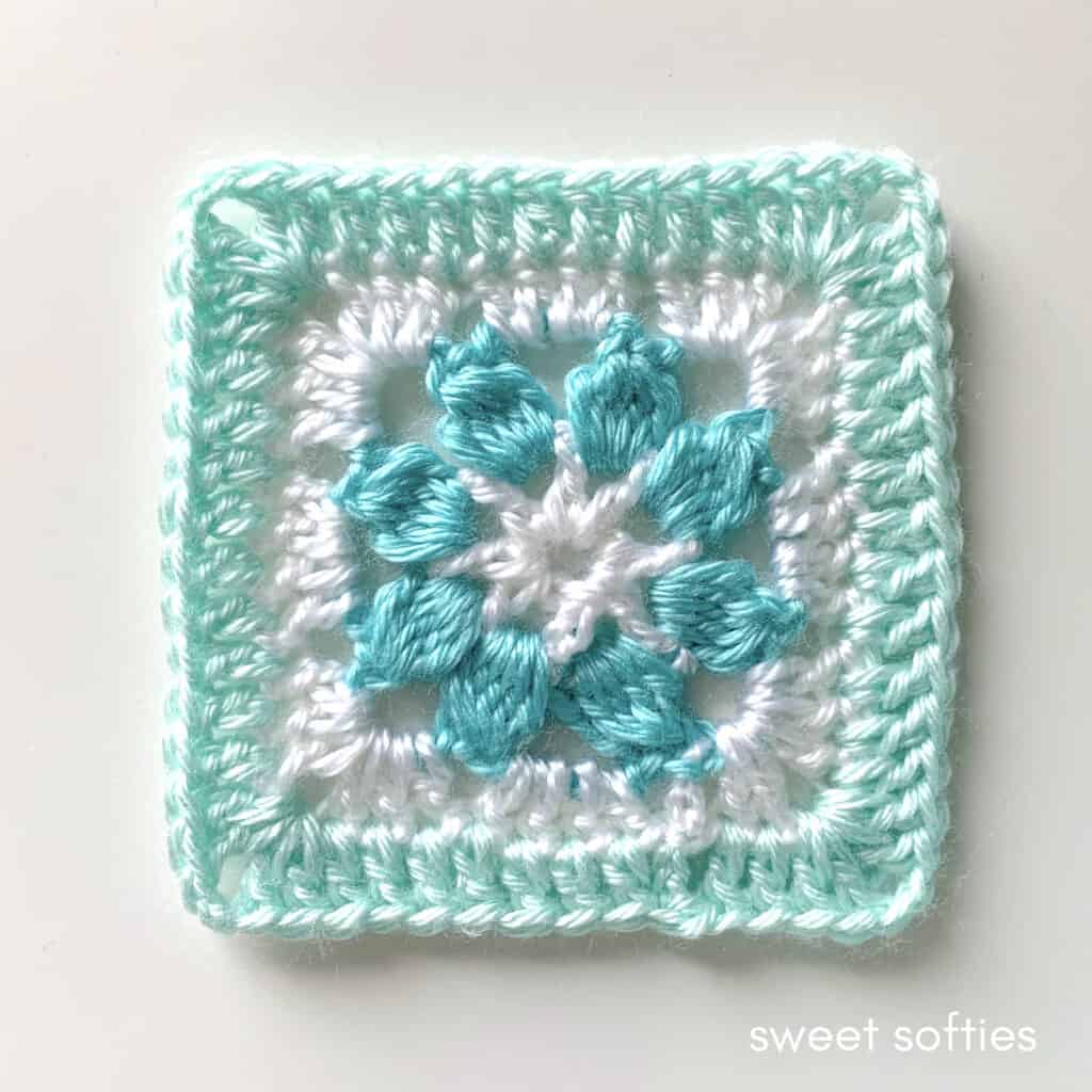 Crochet Floral Granny Square