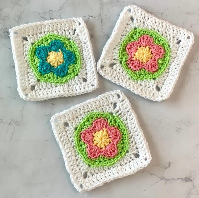 Crochet Flower Granny Squares