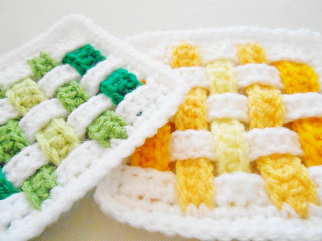 Pretty Weave Crochet Squares