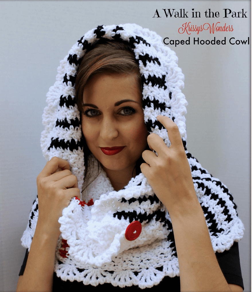 Crochet Caped Hooded Cowl 