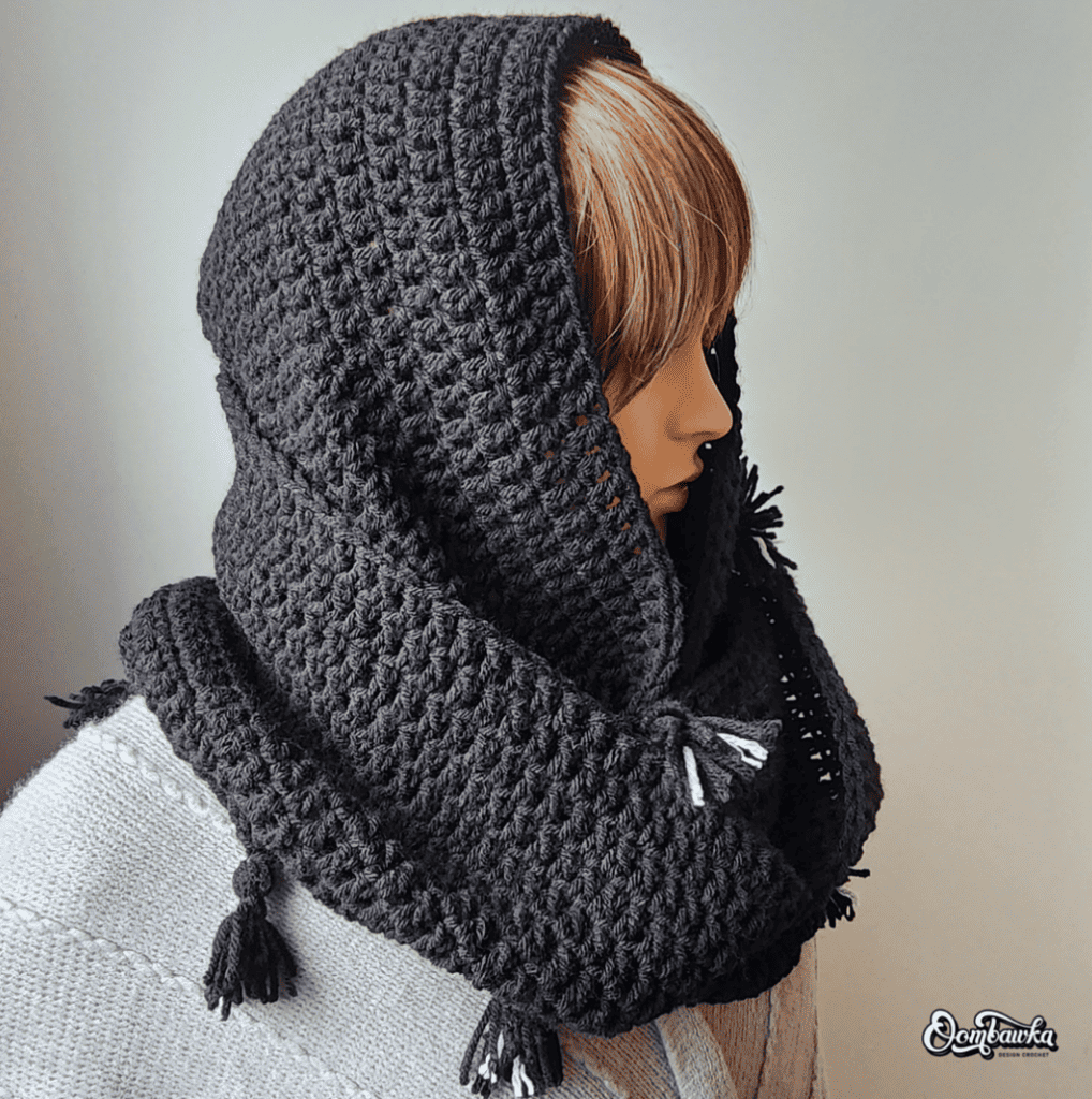 Crochet Full of Woe Infinity Scarf