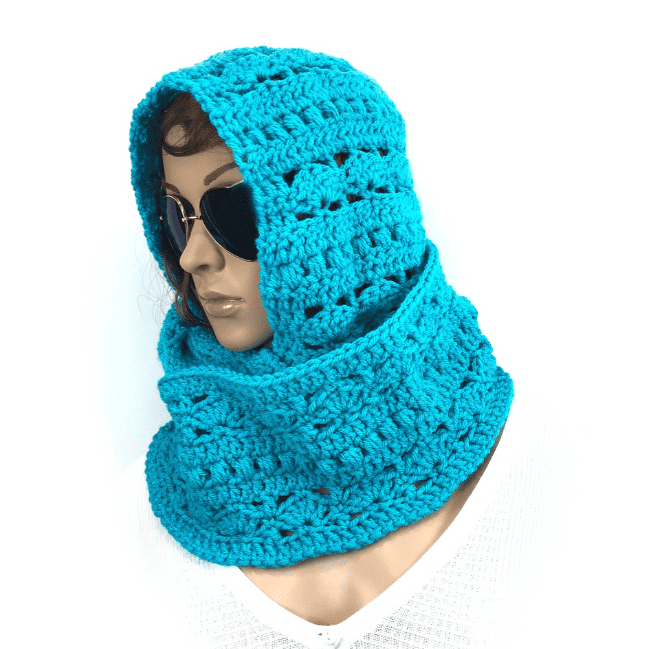 Crochet Hooded Infinity Scarf 