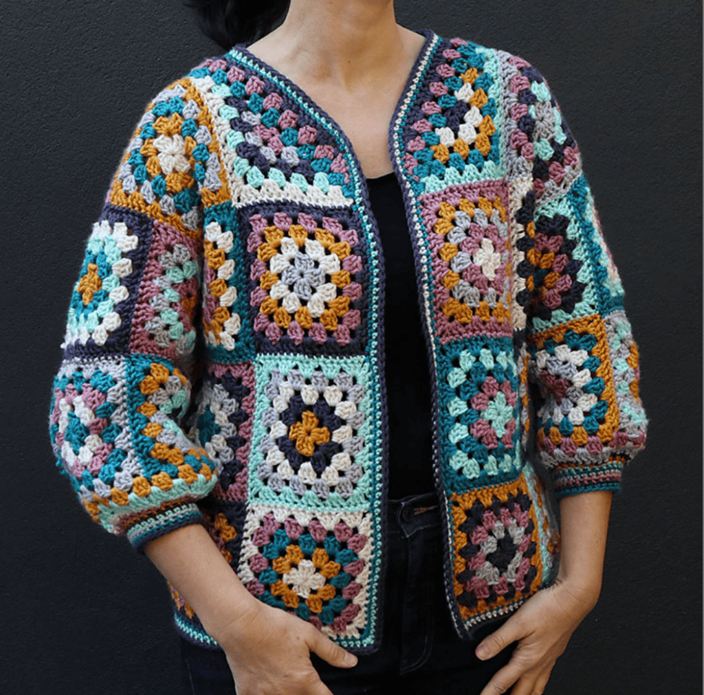Everyday Granny Square Crochet Cardigan