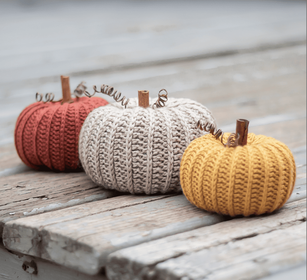 crochet Little Rustic Pumpkin