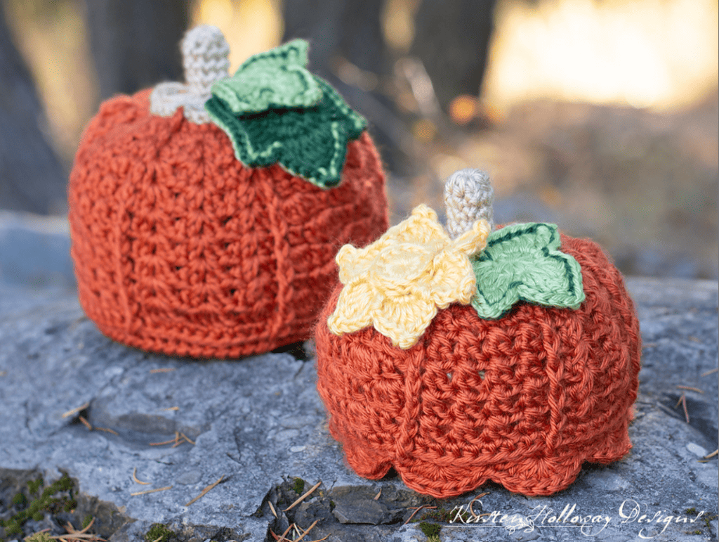 Patchwork Pumpkin Crochet Hat