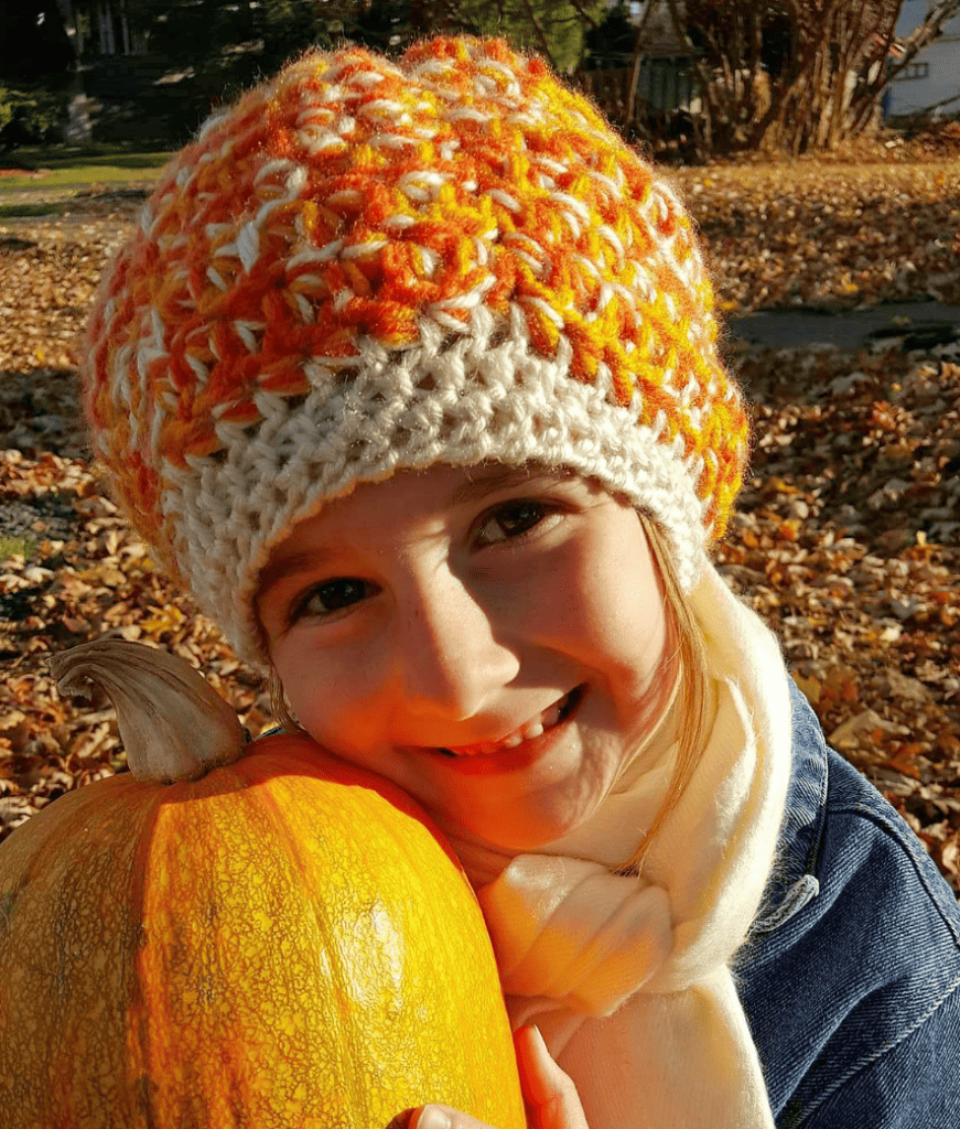 Perfectly Pumpkin Crochet Slouch Hat