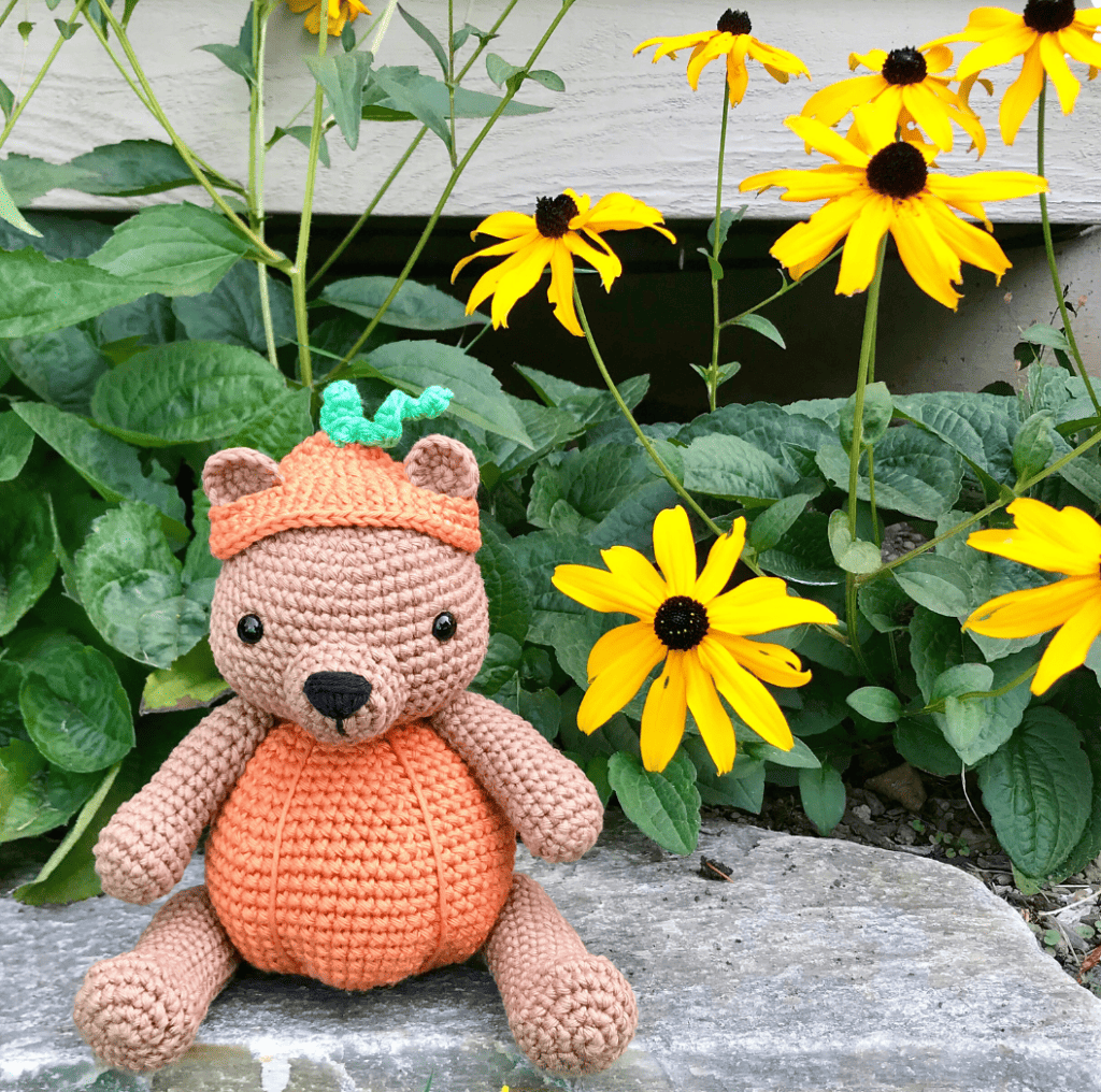 Crochet Pumpkin Patch Bear