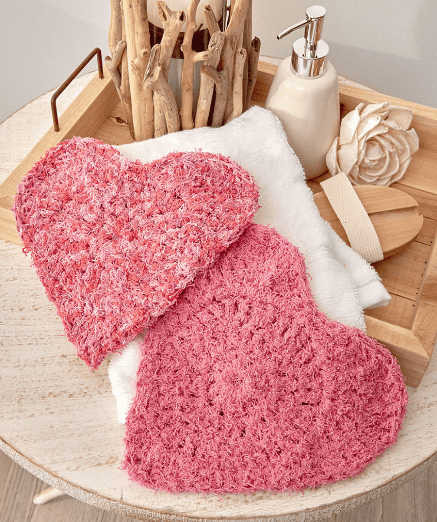 Here’s My Heart Crochet Scrubby