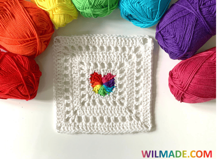 Crochet Home is Where the Heart is Square