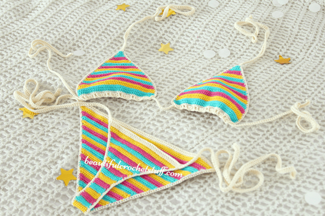 Colorful Crochet Bikini 