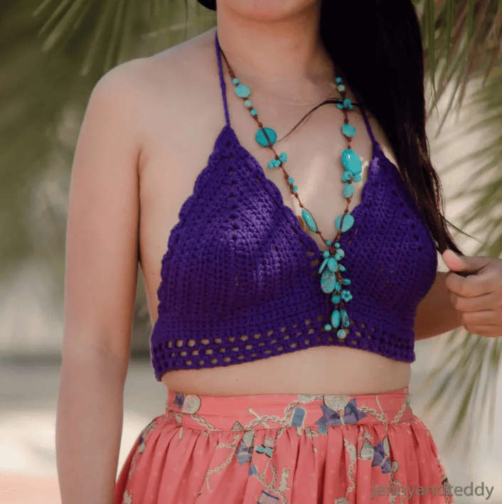 Summer Vibes Crochet Bikini Top