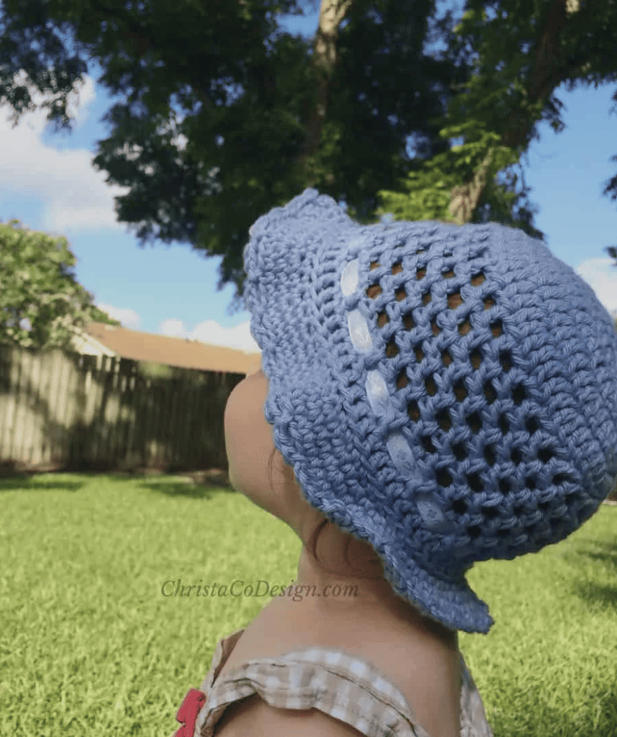 Easy Crochet Toddler Sun Hat
