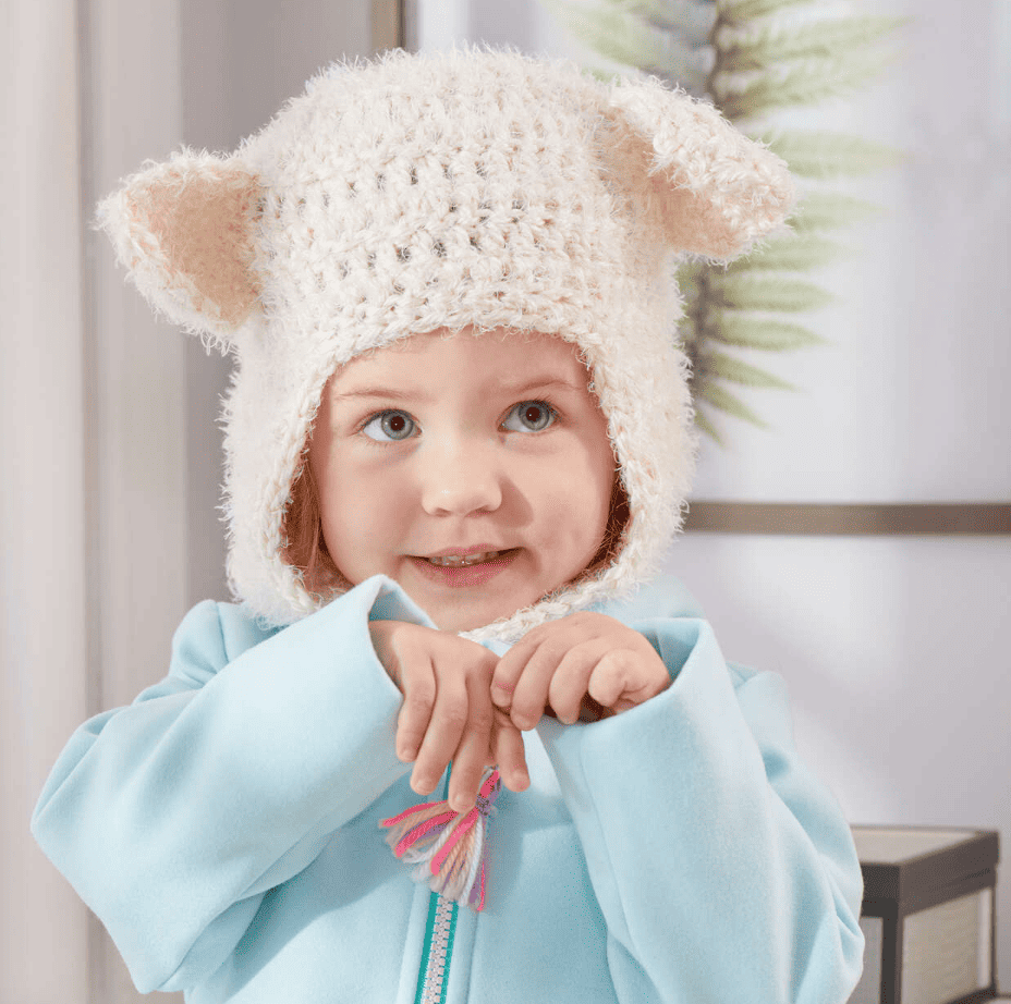 Polar Bear Crochet Balaclava Hood